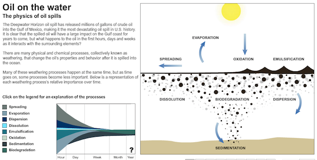 Physics of Oil Spill Infographic